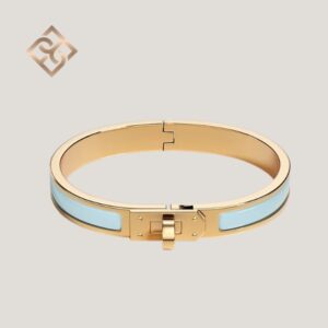 Hermès Mini Clic Kelly Bracelet- Bleu Polaire - YGHW - PM
